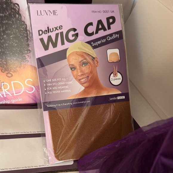 LUVME 18” dark brown wig with original box and accessories - Picture 8 of 16